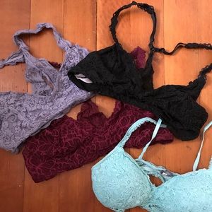 4 bralettes for $15